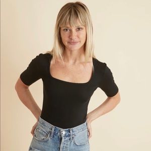 Marine Layer Lexi Rib Square Neck Top